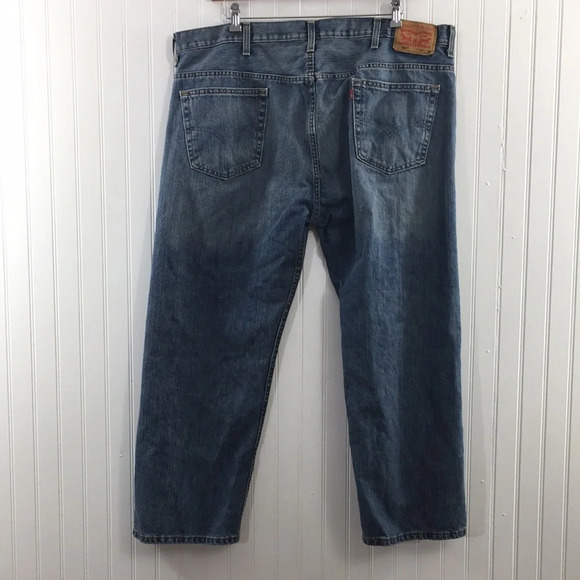 Levi's 569 Straight Jeans Mens 42x30‎ Medium Wash Cotton Denim - Picture 3 of 10